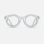 sizable round glasses image